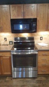 kitchen remodel with new appliances